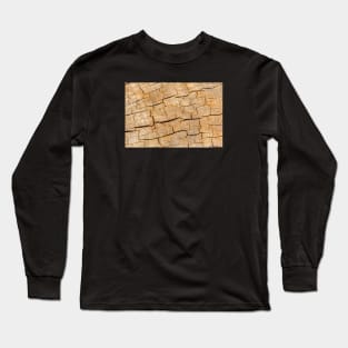 Cracked wood texture Long Sleeve T-Shirt